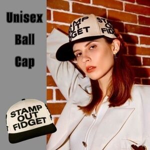 ‘Stamp Out Fidget’ Embroidered Unisex HipHop/Street/Retro Baseball Cap/Hat NWT